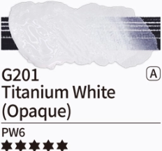 Kvašové barvy Mijello – 201 Titanium White (Opaque) - 