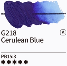 Kvašové barvy Mijello – 218 Cerulean Blue - 