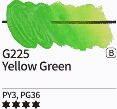 Kvašové barvy Mijello – 225 Yellow Green - 