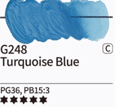 Kvašové barvy Mijello – 248 Turquoise Blue - 