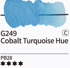 Kvašové barvy Mijello – 249 Cobalt Turquoise Hue - 
