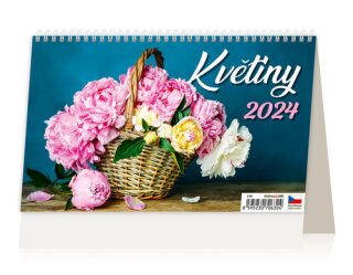 Kalendář stolní 2024 - Květiny - neuveden