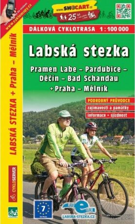 Labská stezka, Pramen Labe - Bad Schandau - Praha - Mělník 1:100 000 - neuveden