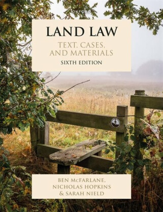 Land Law - Professor Ben McFarlane,Nicholas A. Hopkins,Sarah  Nield