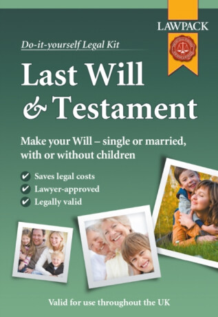 Last Will & Testament Kit (Do It Yourself Kit) - 
