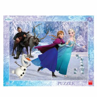 Ledové království - Na bruslích - puzzle 40 dílků - Disney Walt