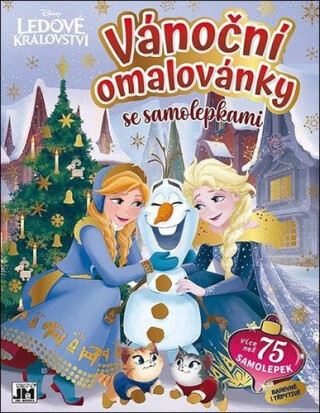 Vánoční omalovánky se samolepkami - Ledové království - neuveden