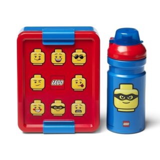 Svačinový set LEGO ICONIC Classic (láhev a box) - červená/modrá - neuveden