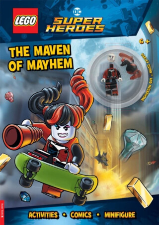 LEGOÂ® DC Super Heroesâ„¢: Maven of Mayhem Activity Book (with Harley Quinnâ„¢ LEGO minifigure and megaphone) - Buster Books,LEGOÂ®