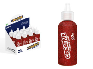 Lepidlo glitrové 20ml červené - 