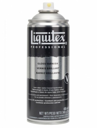 Lesklý lak pro akryl Liquitex ve spreji 400ml - 