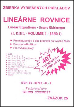Lineárne rovnice I.diel - Marián Olejár,Iveta Olejárová