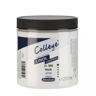 Linorytová barva College 237ml – 100 bílá - 