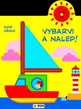 Vybarvi a nalep - Loďka - 2-3 roky - neuveden