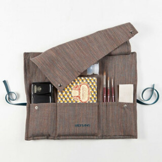 Luxusní set pro akvarel v lněném pouzdře - 