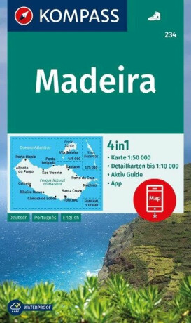 Madeira 1:50 000 / turistická mapa KOMPASS 234 - neuveden