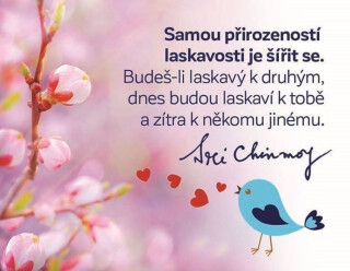 Magnet na lednici - Samou přirozeností laskavosti je šířit se. - Sri Chinmoy