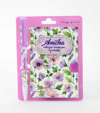 Magnetický bloček s propiskou ANIČKA - neuveden