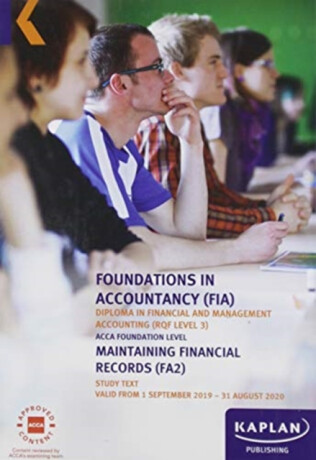 MAINTAINING FINANCIAL RECORDS - STUDY TEXT - KAPLAN PUBLISHING