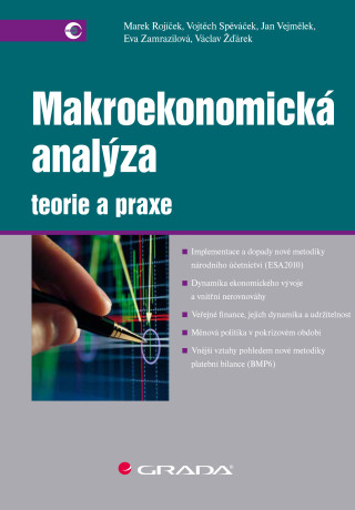Makroekonomická analýza - teorie a praxe - Vojtěch Spěváček,Marek Rojíček,Eva Zamrazilová,Jan Vejmělek,Václav Žďárek