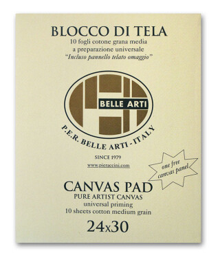 Malířské plátno v bloku Belle Arti 30x40cm - 