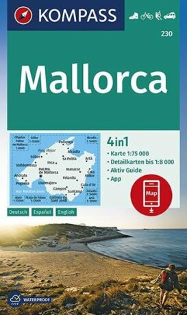Mallorca 1:75 000 / turistická mapa KOMPASS 230 - neuveden