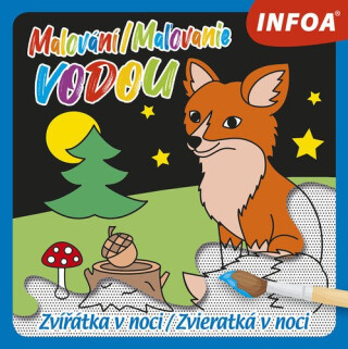 Malování / Ma?ovanie vodou - Zvířátka v noci - neuveden