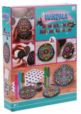 Malování na kamínky třpytivá Mandala - neuveden