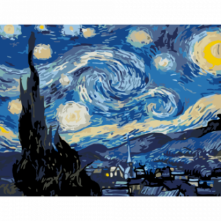 Malování podle čísel Rosa – 106 Noční obloha - 