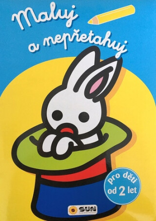 Maluj a nepřetahuj - sv.modrá, králik v klobouku - od 2 let - neuveden