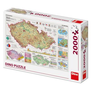 Puzzle 2000 Mapy České republiky - neuveden