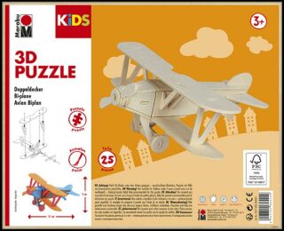 Marabu KiDS 3D Puzzle - Bi-plane - neuveden