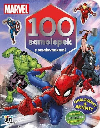 100 samolepek s omalovánkami Marvel - neuveden