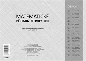 Matematické pětiminutovky 1. díl - Hana Staudková