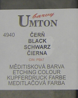 Měditisková barva Umton 130ml – čerň - 