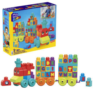 MEGA BLOKS VLÁČEK ABC NAUČ SE ABECEDU - Mega Bloks (DXH35) - 