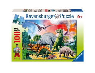 Puzzle Mezi dinosaury/100 dílků - neuveden