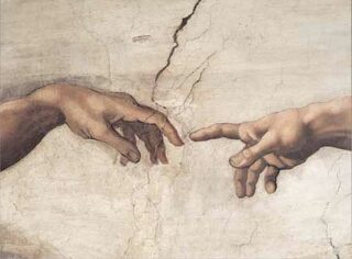 Michelangelo: Stvoření Adama detail - Puzzle/1000 dílků - neuveden