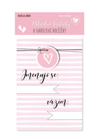 Milníkové kartičky K narození holčičky - 