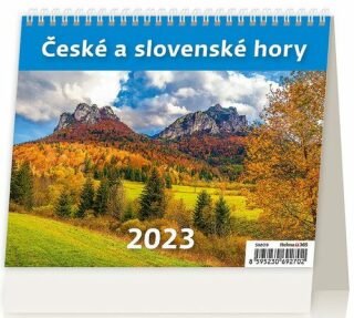 MiniMax České a slovenské hory 2023 - stolní kalendář - neuveden