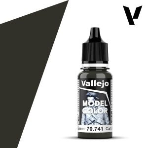 Modelářská barva Vallejo 18ml – 741 Cam. Black Green - 