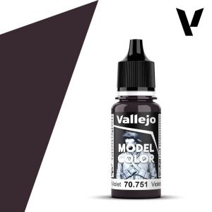 Modelářská barva Vallejo 18ml – 751 Black Violet - 