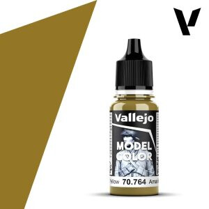 Modelářská barva Vallejo 18ml – 764 Military Yellow - 