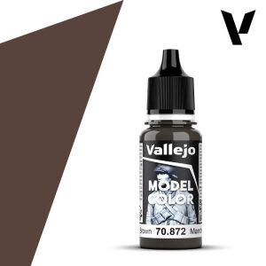Modelářská barva Vallejo 18ml – 872 Chocolate Brown - 