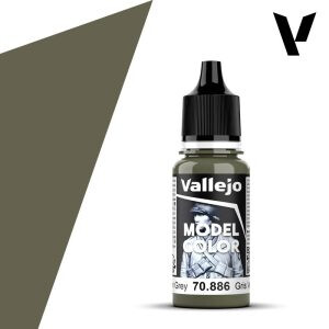 Modelářská barva Vallejo 18ml – 886 Green Grey - 