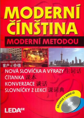 Moderní čínština moderní metodou - 3 knihy+3CD - Hábová Milada