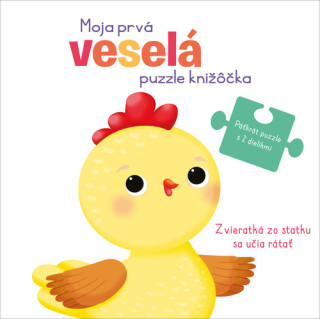 Moja prvá veselá puzzle knižôčka Zvieratká zo statku sa učia rátať - 