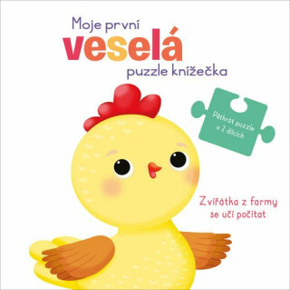 Moje první veselá puzzle knížečka Zvířátka z farmy se učí počítat - neuveden