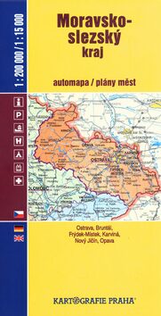 Moravsko-slezský kraj automapa/plány měst 1:200 000/1:15 000 - 