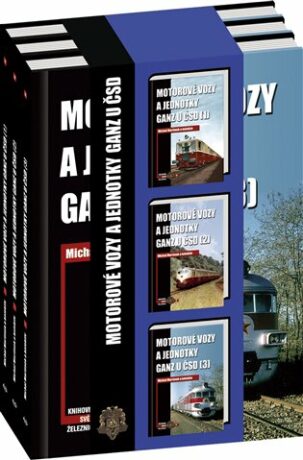 Komplet Motorové vozy a jednotky Ganz u ČSD - 3 knihy - Michal Martinek